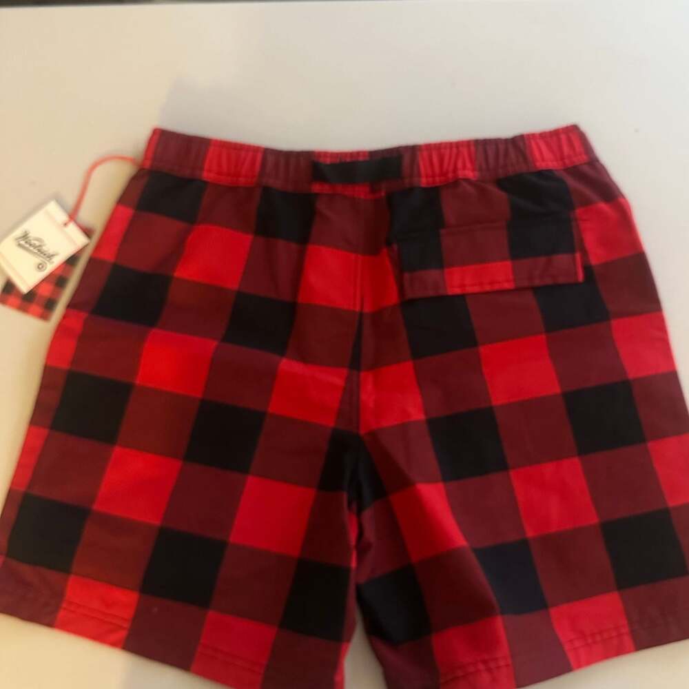 🆕 Woolrich Men's Buffalo Check Plaid Cargo Shorts Large New